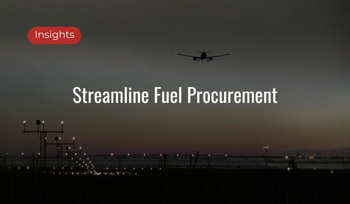 Streamlining aviation fuel procurement